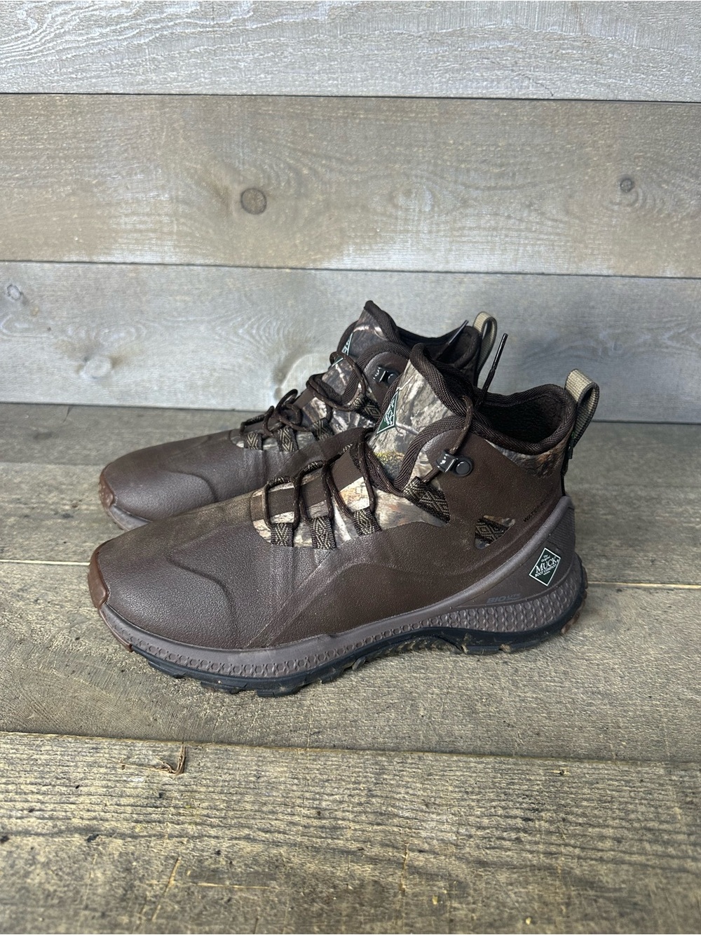 Muck Boot Co Outscape Max Lace Men’s 7 Waterproof Hiking Shoes MTLMDNA Brown